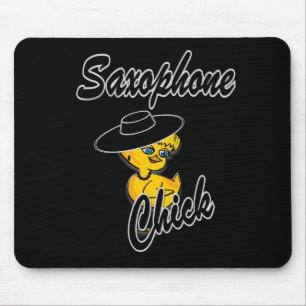 Saxophone Chick #4 Mouse Pad