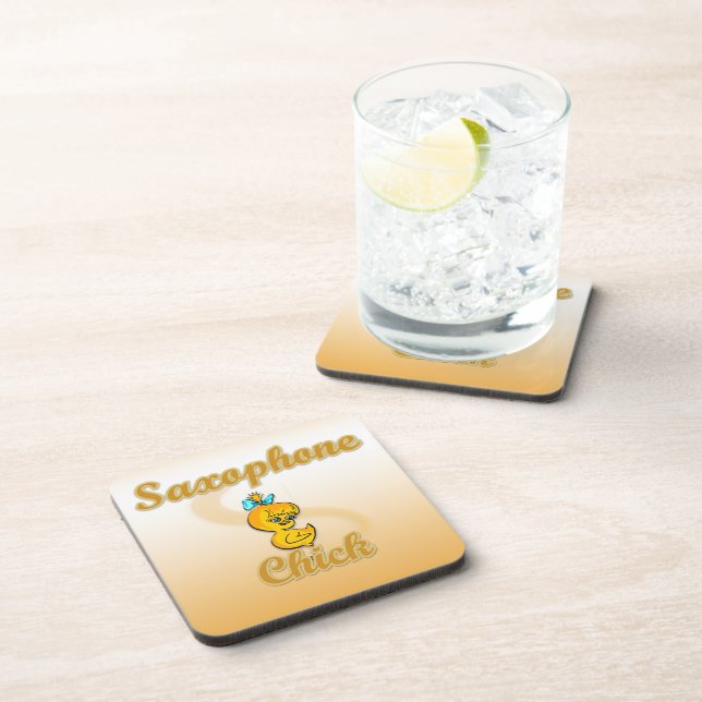 Saxophone Chick Coaster (Right Side)