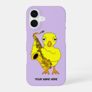 Saxophone Chick Graduation iPhone 16 Case