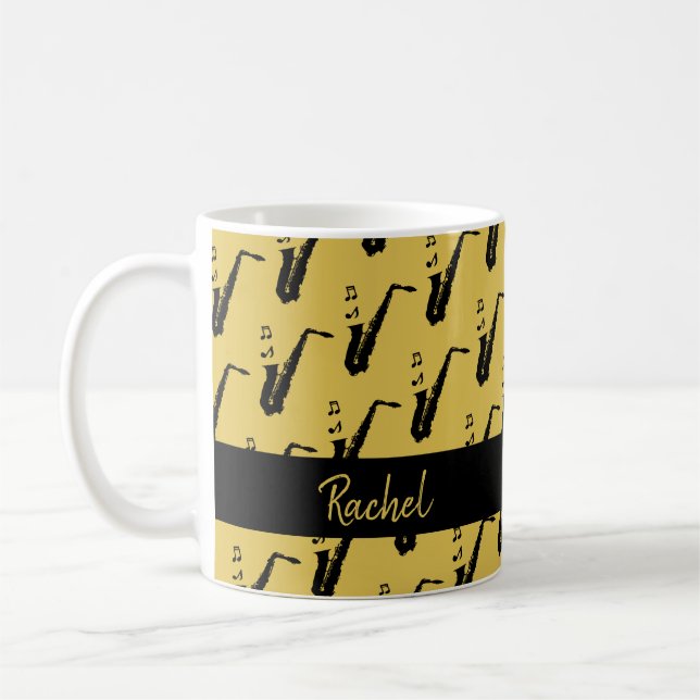 Saxophone Coffee Mug (Left)