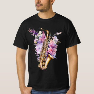 Saxophone- Colorful graffiti  T-Shirt