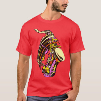 saxophone colour music  T-Shirt