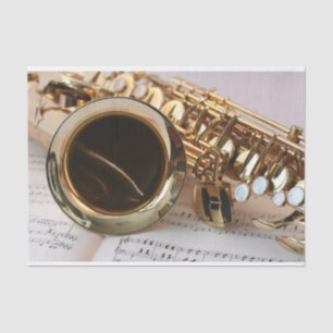 Saxophone Decoupage Tissue Paper