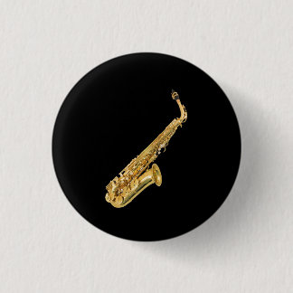 "Saxophone" design gifts and products 3 Cm Round Badge