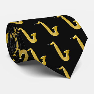 Saxophone Design Tie