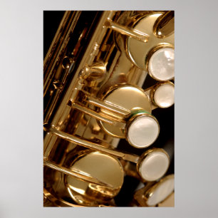 saxophone detail poster