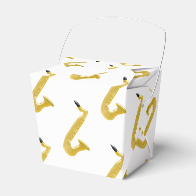 Saxophone Favour Box (Front Side)