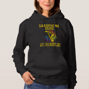 Saxophone For Men Women Reed Instrument   Hoodie