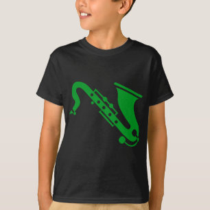 Saxophone - Grass Green T-Shirt