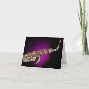 Saxophone Greeting Card