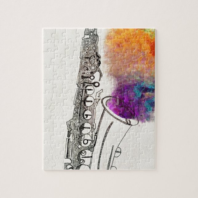 Saxophone Healing Jigsaw Puzzle (Vertical)