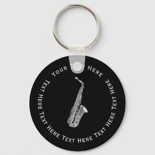 Saxophone Instrument Key Ring
