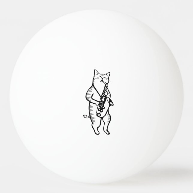 Saxophone Instrument Music Jazz Cat Golf Balls (Front)