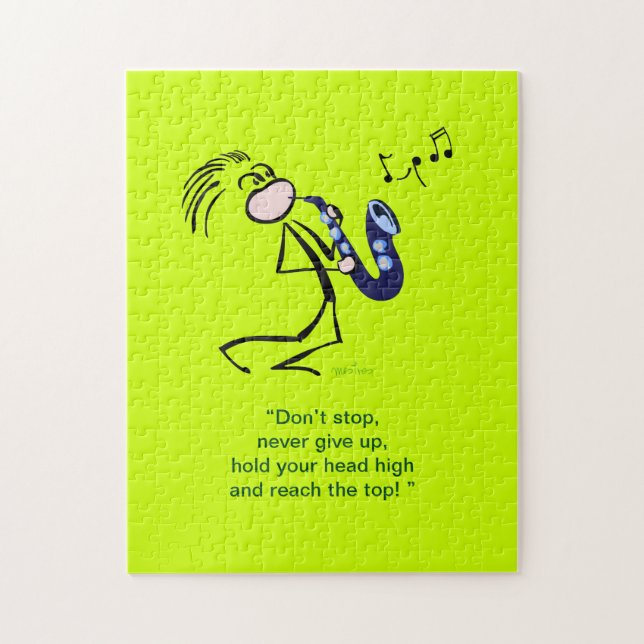 Saxophone Jazz Music Jigsaw Puzzle (Vertical)