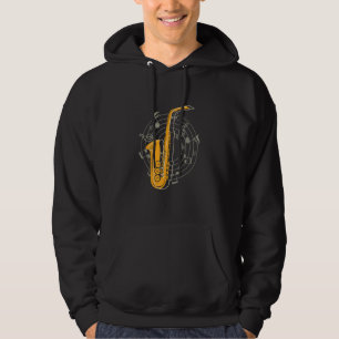 Saxophone Jazz Music Musician Saxophonist Hoodie