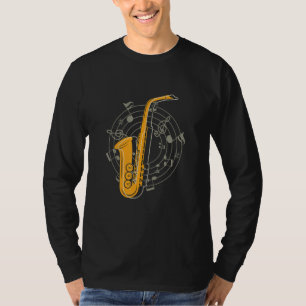 Saxophone Jazz Music Musician Saxophonist T-Shirt