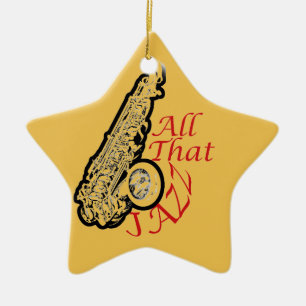 Saxophone Jazz Musician Band Ornament