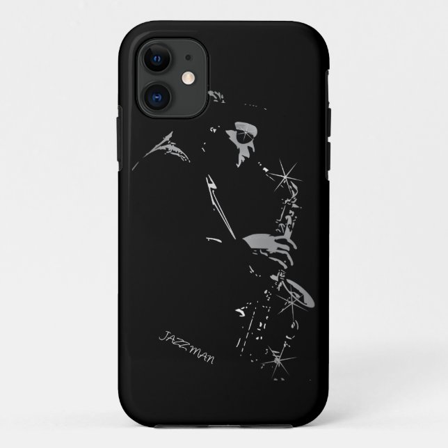 Saxophone Jazz Player Art Design Case-Mate iPhone Case (Back)