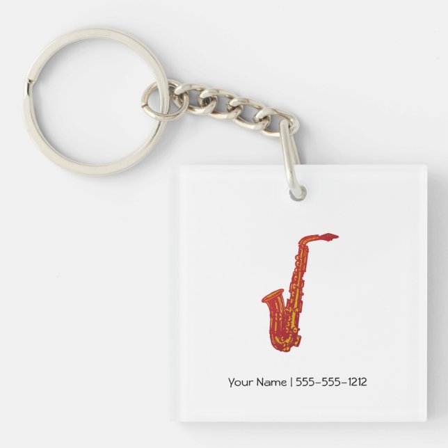 Saxophone Key Ring (Front)