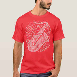 saxophone lines design T-Shirt