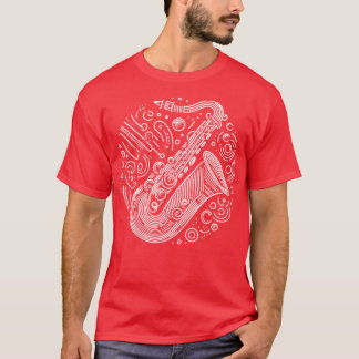 saxophone lines design T-Shirt