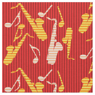 Saxophone Lines Fabric