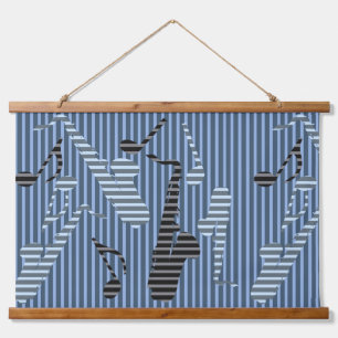 Saxophone Lines  Hanging Tapestry