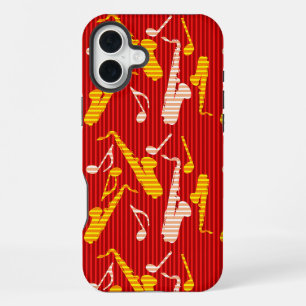 Saxophone Lines iPhone 16 Plus Case