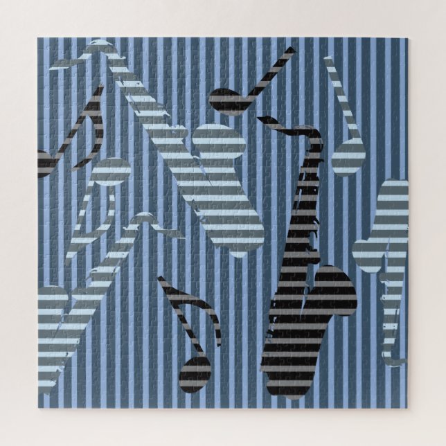 Saxophone Lines  Jigsaw Puzzle (Vertical)