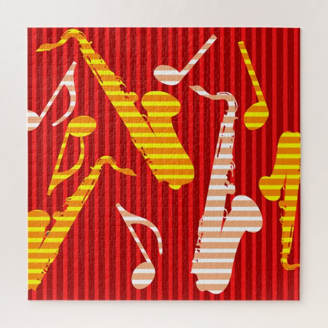 Saxophone Lines  Jigsaw Puzzle (Vertical)