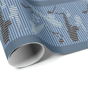 Saxophone Lines  Wrapping Paper