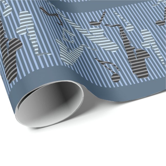 Saxophone Lines  Wrapping Paper (Roll Corner)