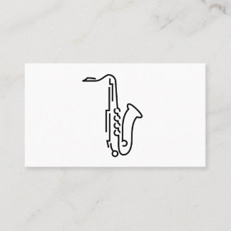 Saxophone Logo - Business Card