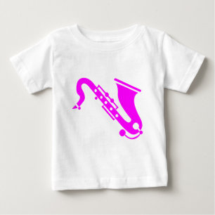 Saxophone - magenta baby T-Shirt