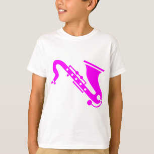 Saxophone - magenta T-Shirt