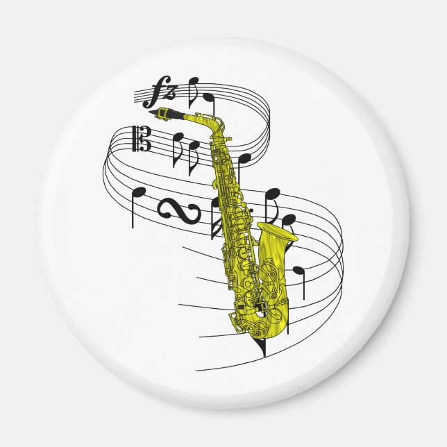 Saxophone Magnet (Front)