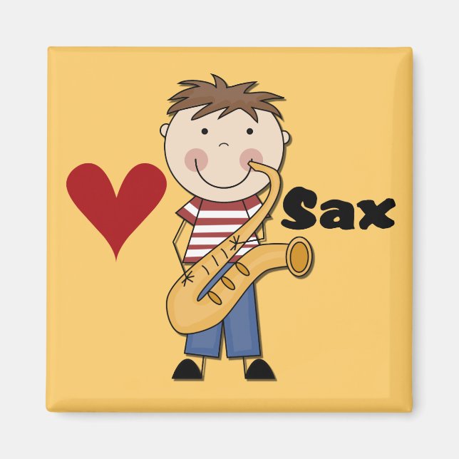 Saxophone - Male Tshirts and Gifts Magnet (Front)