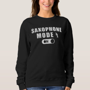 saxophone mode tee hoodie long sleeve sweater