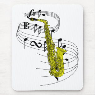 Saxophone Mouse Pad