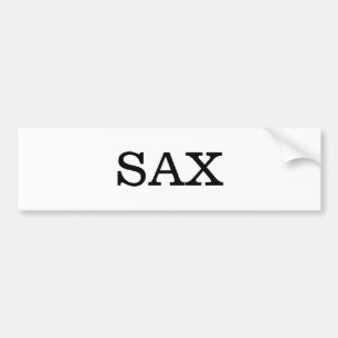 Saxophone Music Bumper Sticker