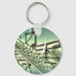 Saxophone music design accessories - customise key ring