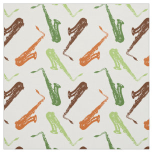 Saxophone Music Instrument Jazz Band Musical Fabric