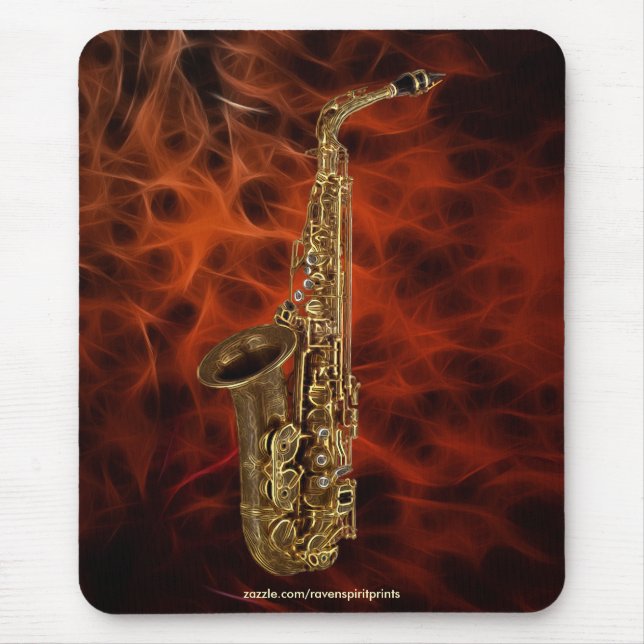SAXOPHONE MUSIC LOVER Mousepad (Front)