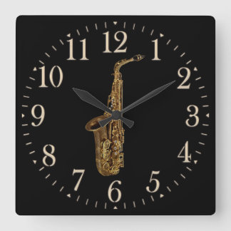 Saxophone Music-lover's Wall Clock