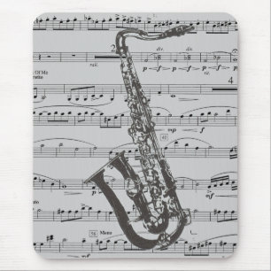 Saxophone Music Mouse Pad