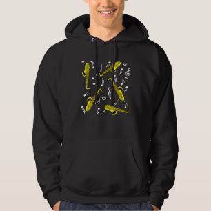 Saxophone Music Notes Hoodie