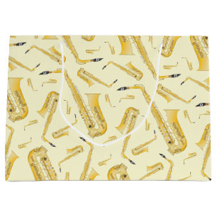Saxophone Musician Band Teacher Large Gift Bag