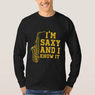 Saxophone Musician Musical Instrument Jazz Band Sa T-Shirt