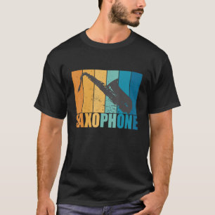 Saxophone Musician Vintage Musical Instrument Wind T-Shirt