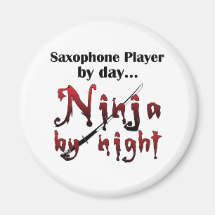 Saxophone Ninja Magnet